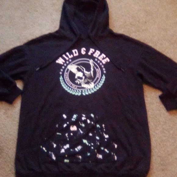 No Boundaries Pull-Over Hoodie casual boho Thin Woman Size 2XL - Picture 2 of 6